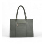 Women's Polyurethane Croco Shoulder Tote Bag (Green)