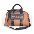 Women's Polyurethane Textured Duffle Bag with Adjustable &amp; Removable Strap (Brown)