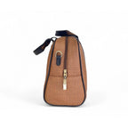 Women's Polyurethane Textured Duffle Bag with Adjustable &amp; Removable Strap (Brown)