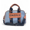 Women's Polyurethane Textured Duffle Bag with Adjustable &amp; Removable Strap (Blue)