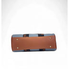 Women's Polyurethane Textured Duffle Bag with Adjustable &amp; Removable Strap (Blue)