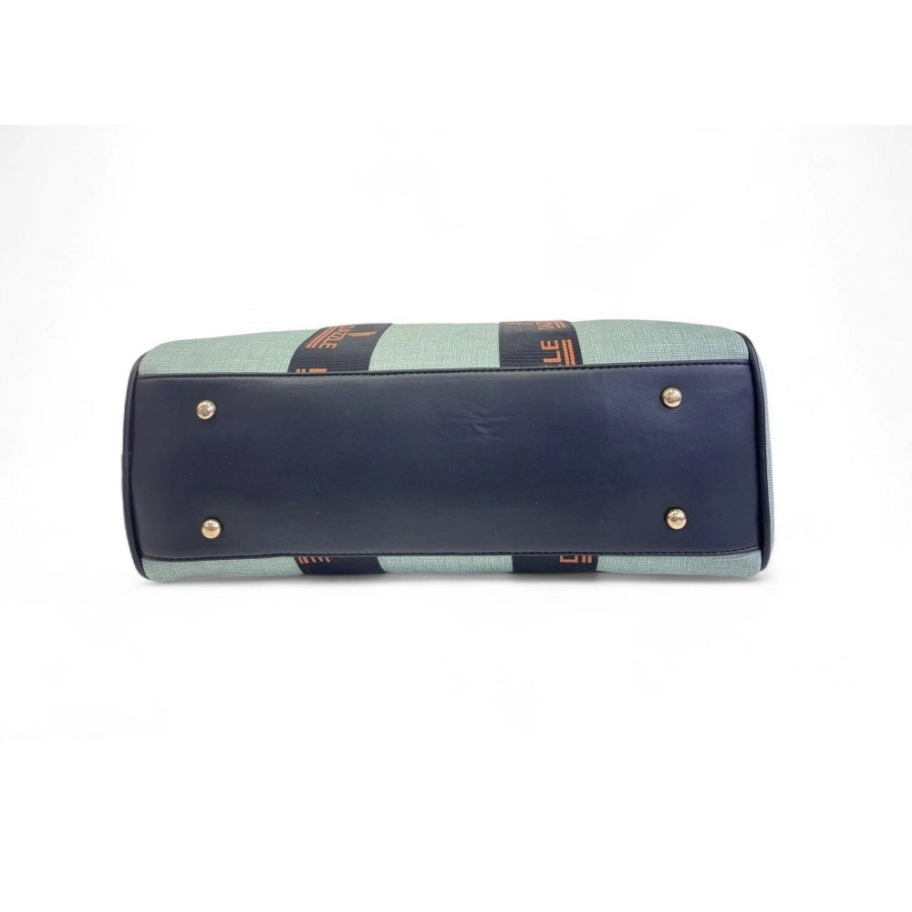 Women's Polyurethane Textured Duffle Bag with Adjustable &amp; Removable Strap (Green)