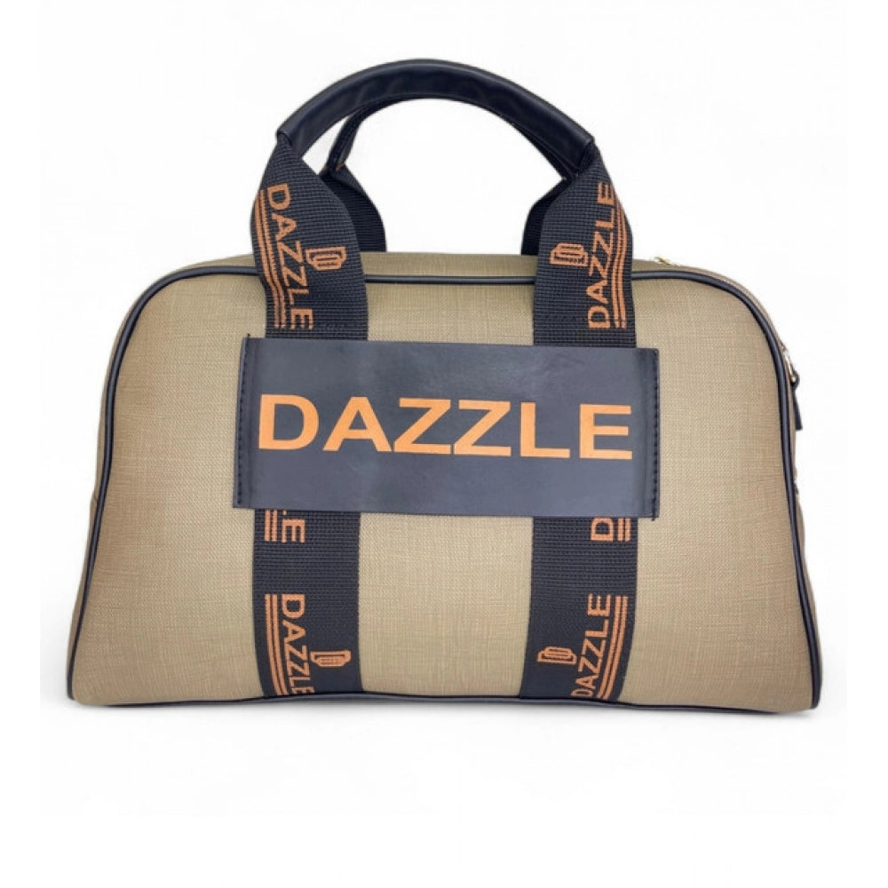 Women's Polyurethane Textured Duffle Bag with Adjustable &amp; Removable Strap (Olive Green)