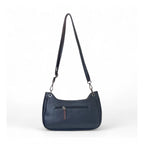 Women's Polyurethane Floral Embroidered Crossbody Sling Bag with Adjustable &amp; Removable Strap (Black)