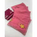 Women's Georgette Embellished Saree With Unstitched Blouse 5.5Mtr?(Pink)