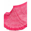Women's Georgette Printed Saree With Unstitched Blouse 5.5Mtr (Pink)