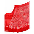 Women's Georgette Printed Saree With Unstitched Blouse 5.5Mtr (Red)
