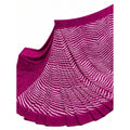 Women's Georgette Printed Saree With Unstitched Blouse 5.5Mtr (Magenta)