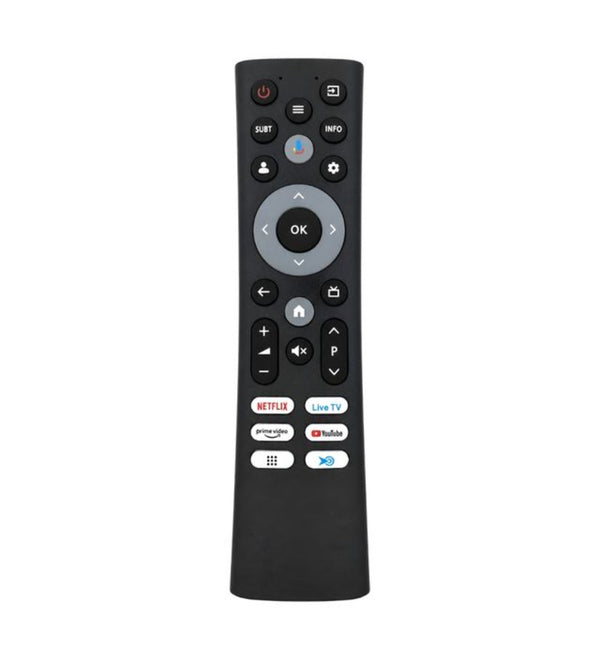 TV Remote Control Model 1452 Compatible with Croma Smart LCD/LED TV, No Voice, Netflix & Prime Video Function (Black)