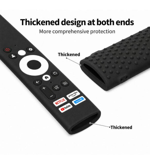 Silicone Protective Cover for Croma Smart TV Remote � Soft Silicone Case Only (Black)