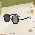 Generic Metal Adjustable Tint Sunglasses (Black)