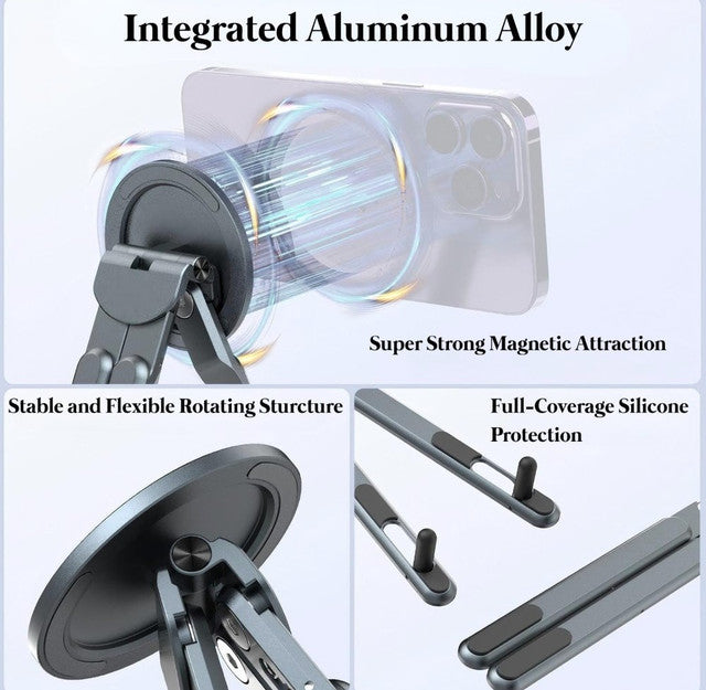 Aluminium Laptop Stand (Grey-Black)