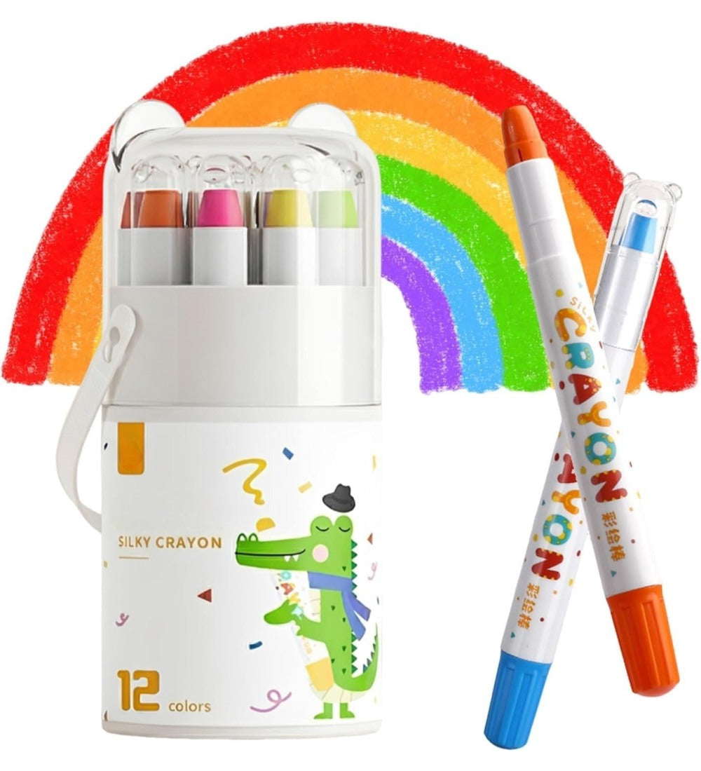 Generic Wax 12 pieces Crayons Colour Set (Multicolor)