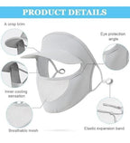 Elastic Women Cap With Mask (Multicolor)