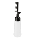 Plastic Root Comb Hair Dye Applicator Bottle (Black)