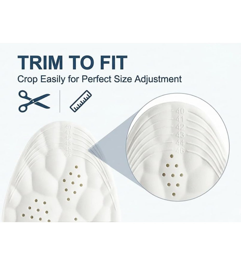Generic Memory Foam Memory Foam Shoe Insoles (Grey)