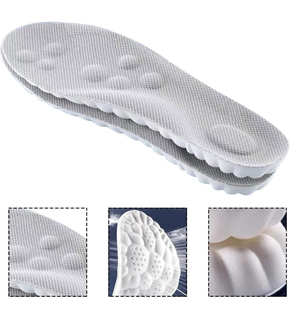 Generic Memory Foam Memory Foam Shoe Insoles (Grey)