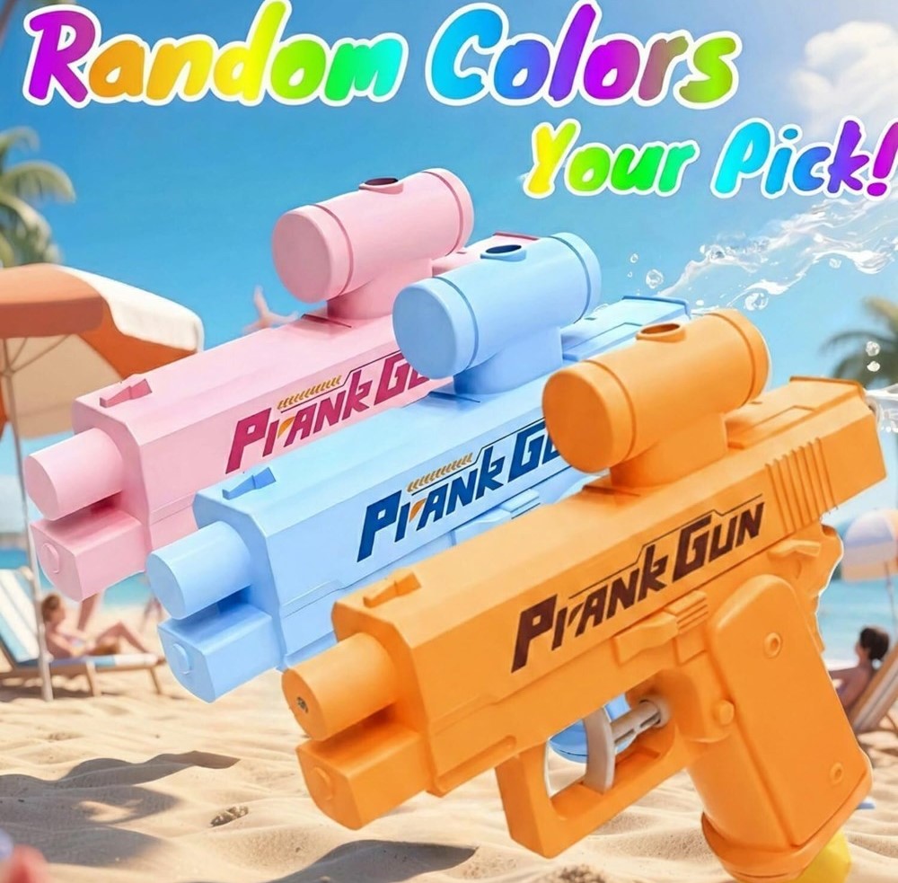 Plastic Prank Water Gun Toy (Multicolor)