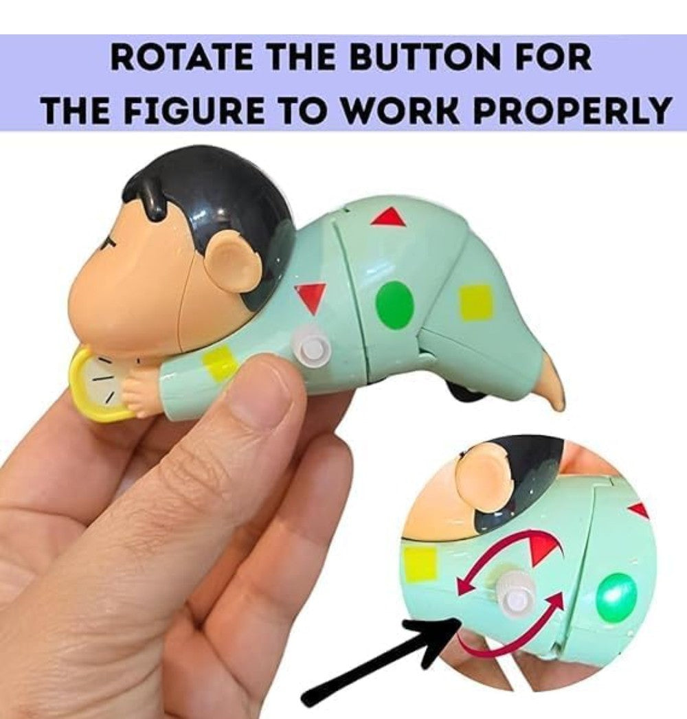 Plastic Crawling Shinchan Toy (Multicolor)