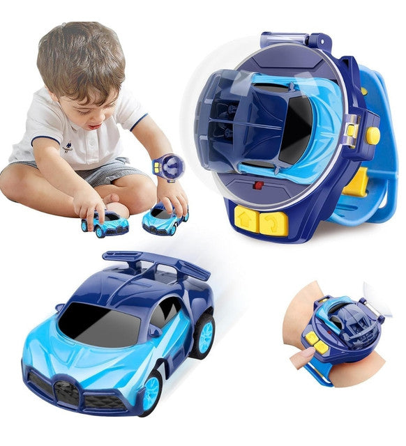 Generic Plastic Mini RC Car Watch Toy (Blue)