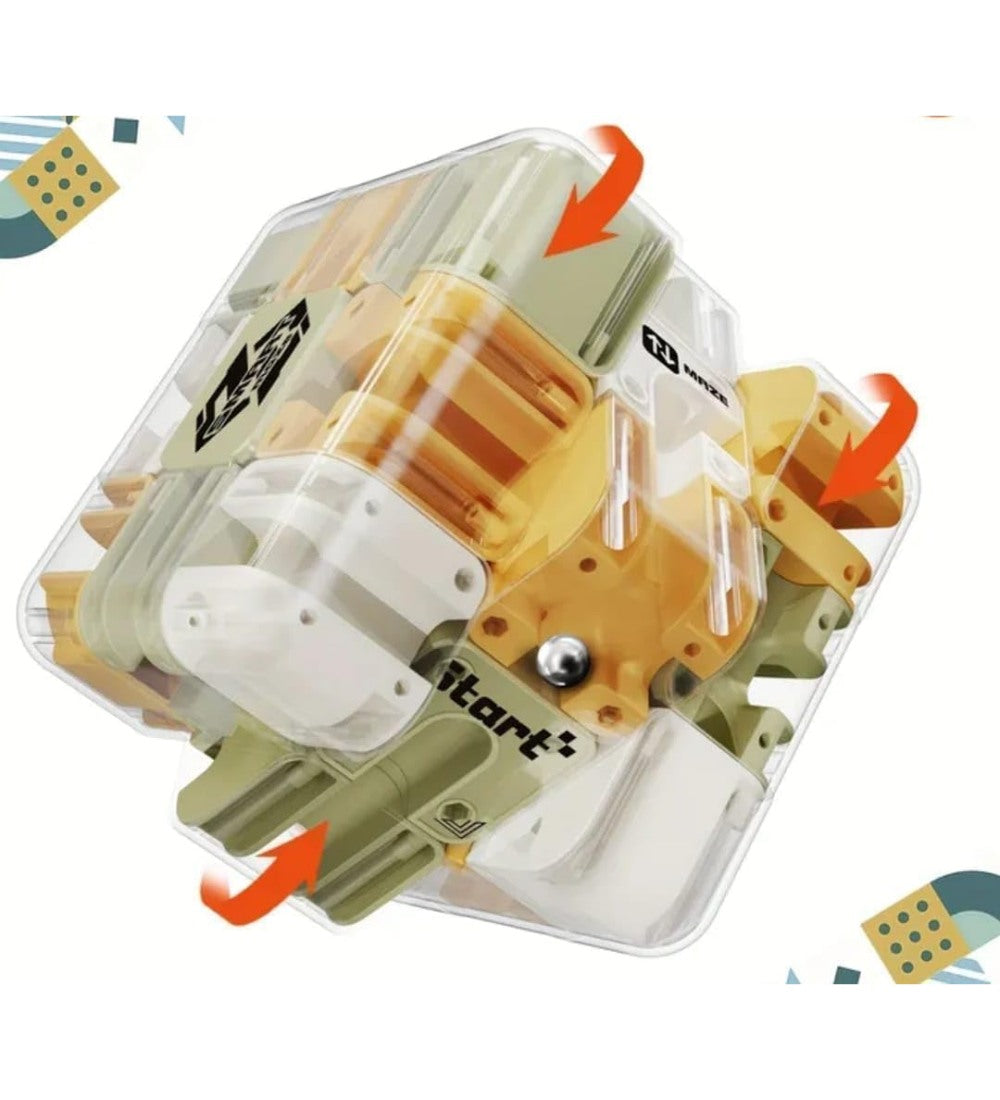Plastic Ball Rolling Cube (Multicolor)
