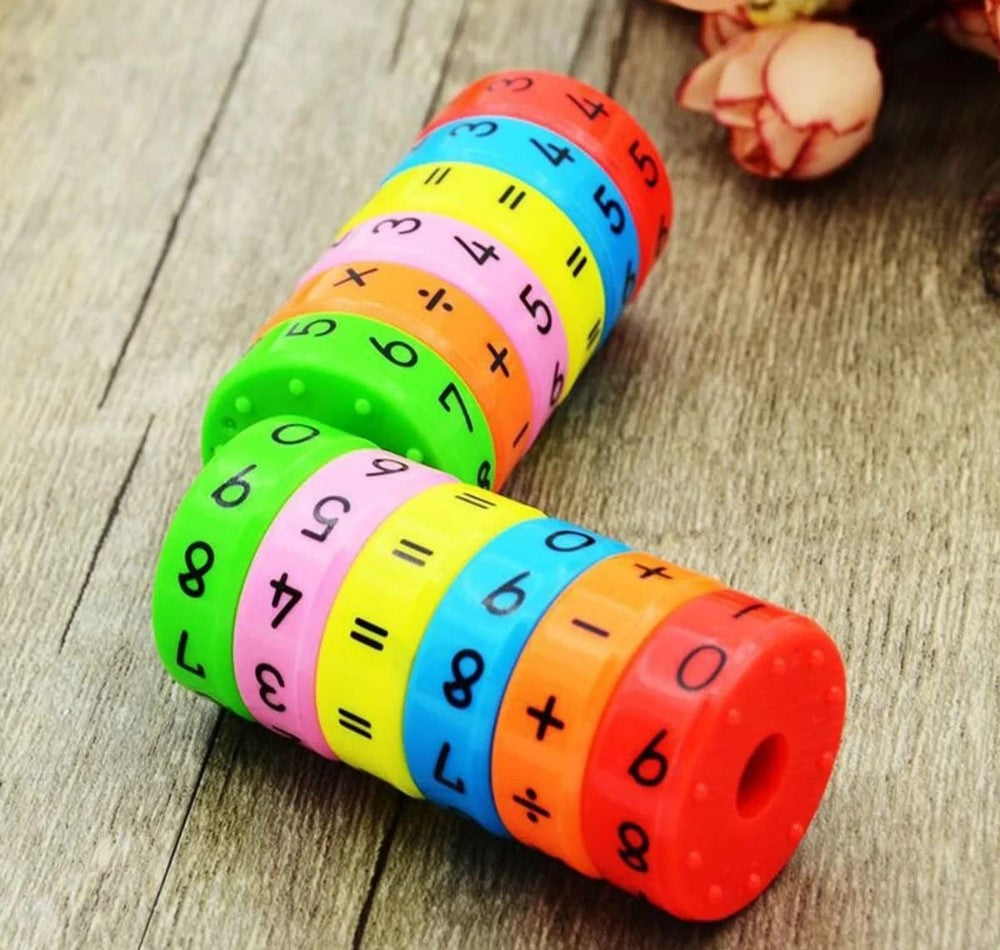 Generic Plastic & Magnet Magnetic Math Block Learning Toy (Multicolor)