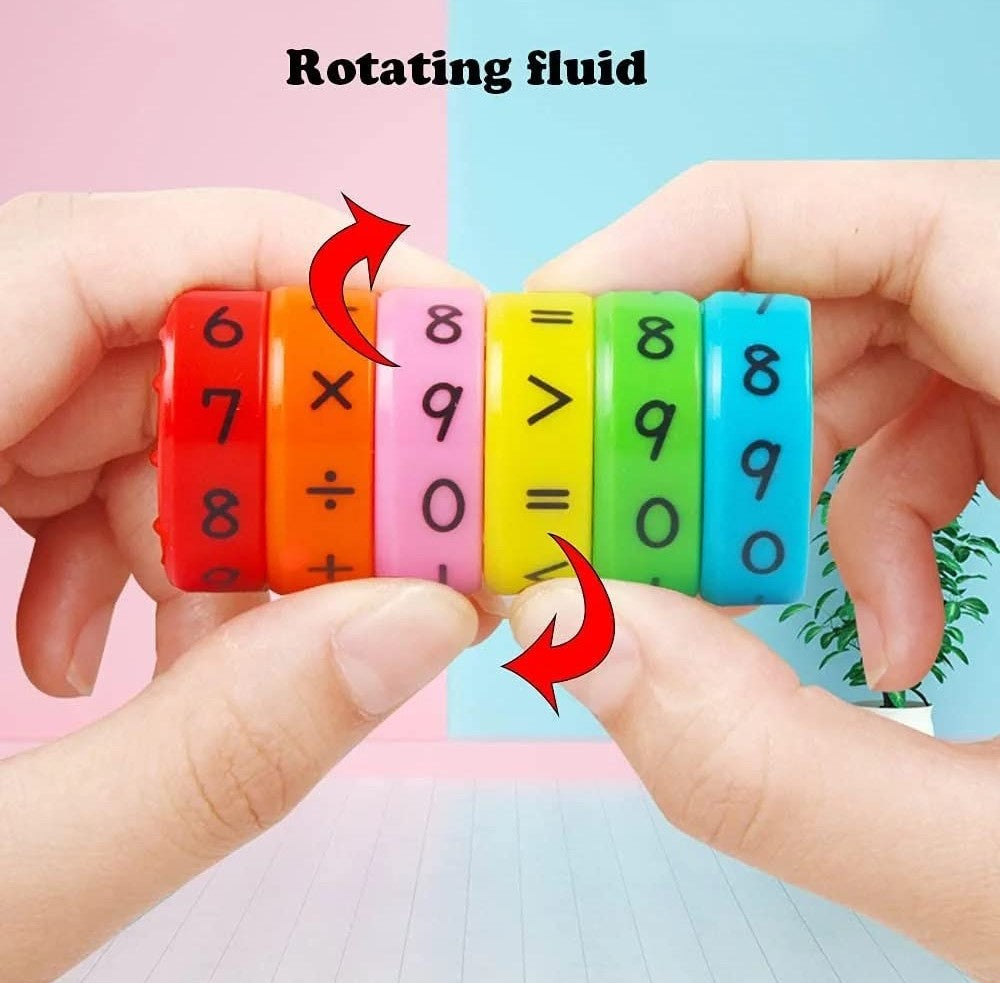 Generic Plastic & Magnet Magnetic Math Block Learning Toy (Multicolor)