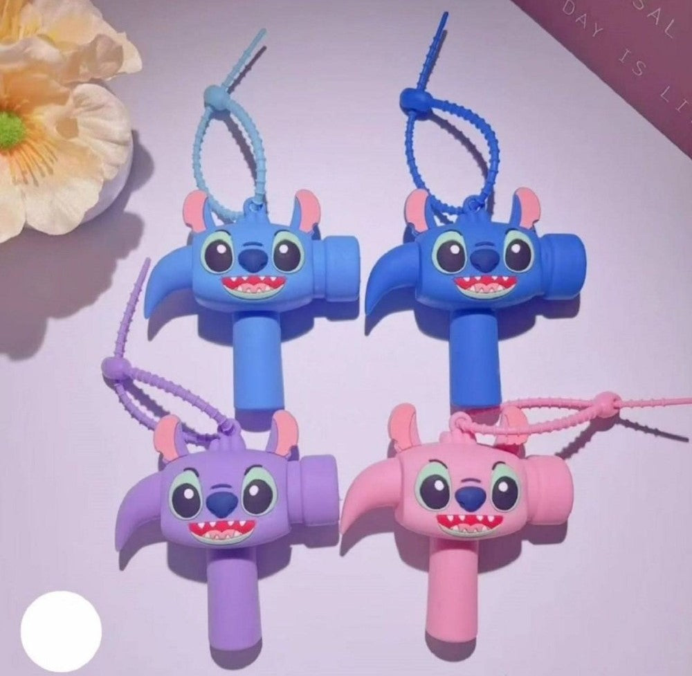 Generic Rubber Hammer Keychain Toy (Multicolor)