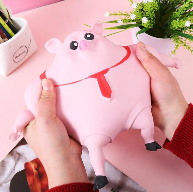 Generic TPR Pink Squishy Pig Toy (Pink)