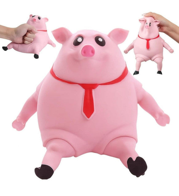Generic TPR Pink Squishy Pig Toy (Pink)