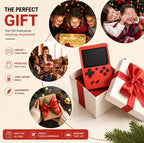 Plastic Retro Handheld Gaming Console for Kids (Red)