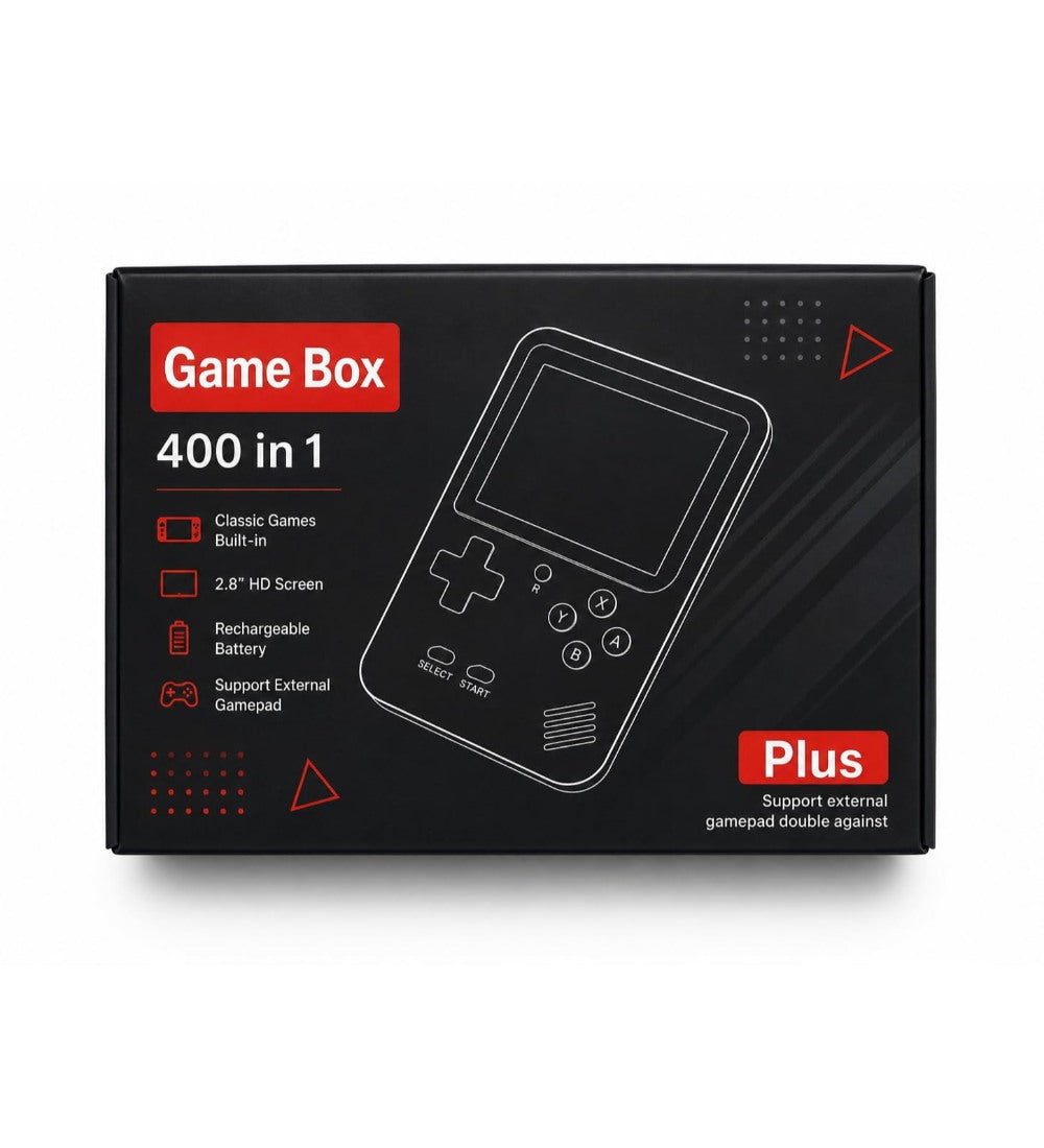 Generic Plastic Retro Handheld Gaming Console for Kids (Red)