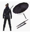 Metal-Plastic Katana Umbrella (Black)