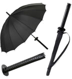 Metal-Plastic Katana Umbrella (Black)