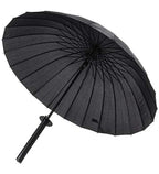 Metal-Plastic Katana Umbrella (Black)