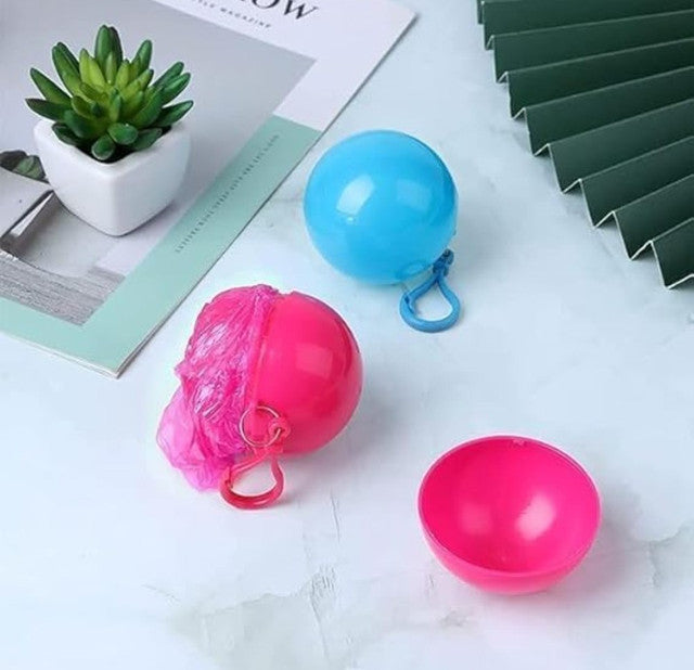Generic Pack of 2 Plastic Raincoat Ball (Multicolor)