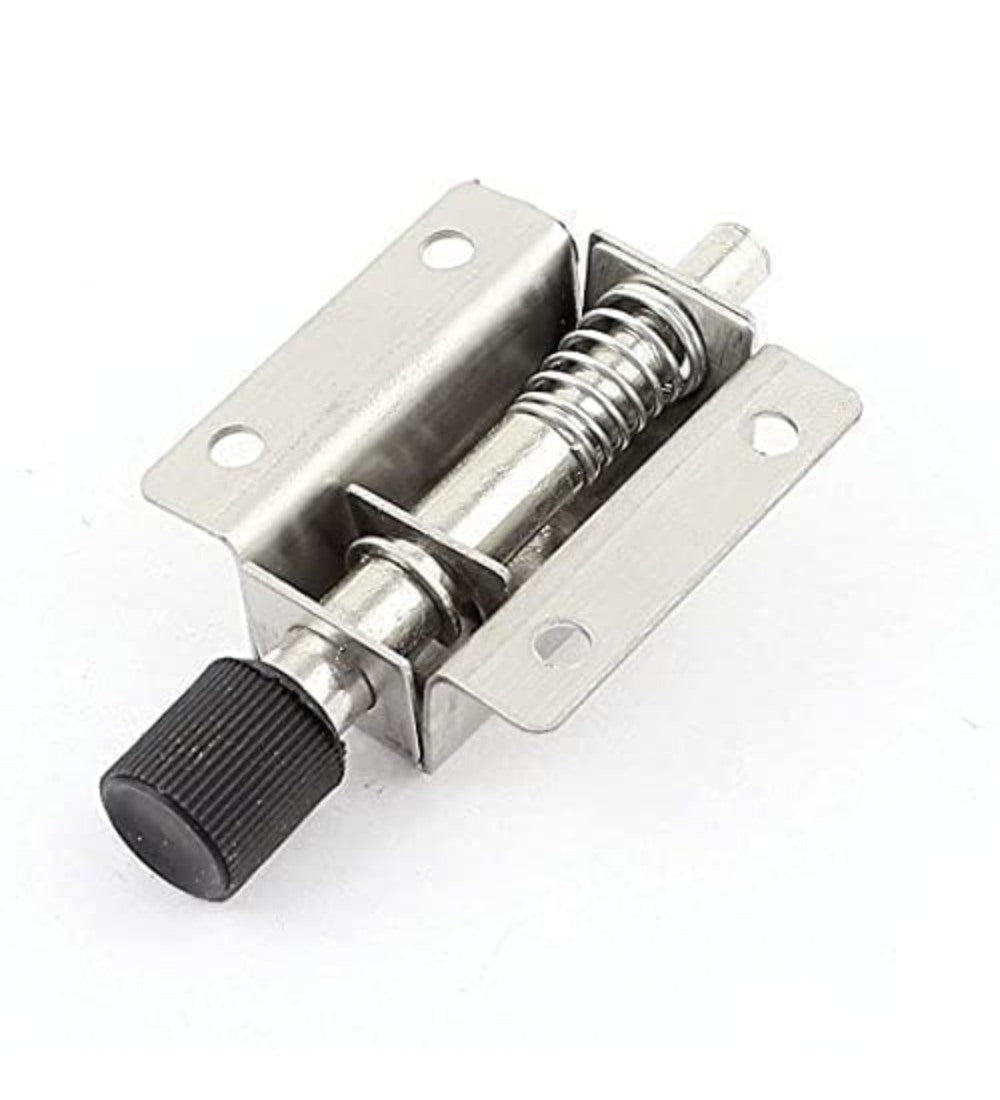 Generic Stainless Steel Mini Door Spring Lock (Silver)