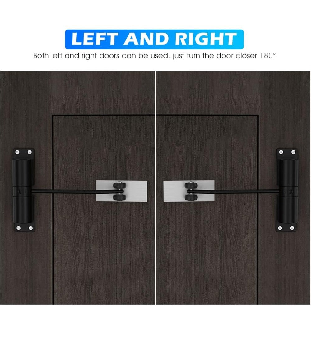 Aluminium Alloy Automatic Door Closer (Black)
