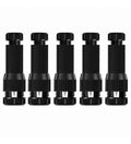 Generic Metal-Plastic Low Voltage Wire Connector 5 Pieces Set (Black)