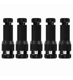 Metal-Plastic Low Voltage Wire Connector 5 Pieces Set (Black)