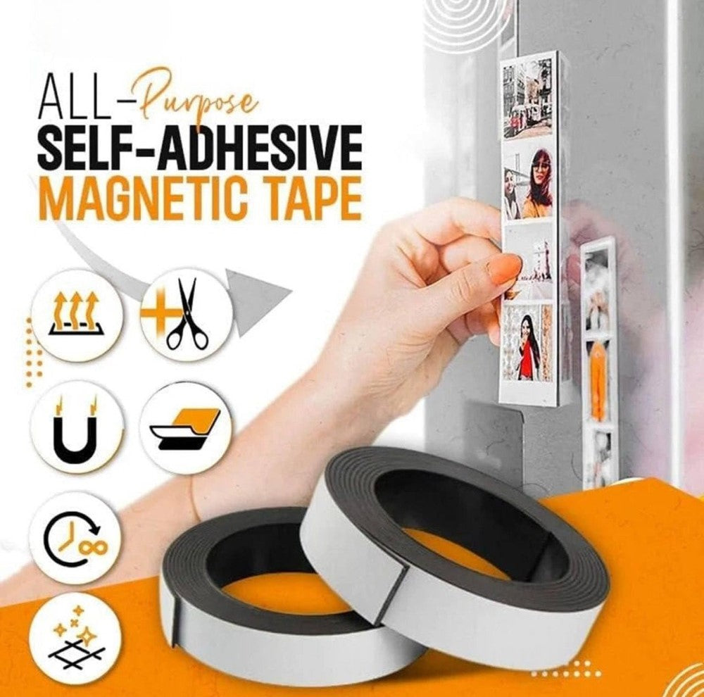 Generic Silicone Magnetic Tape 2CM*3Mtr (Black)