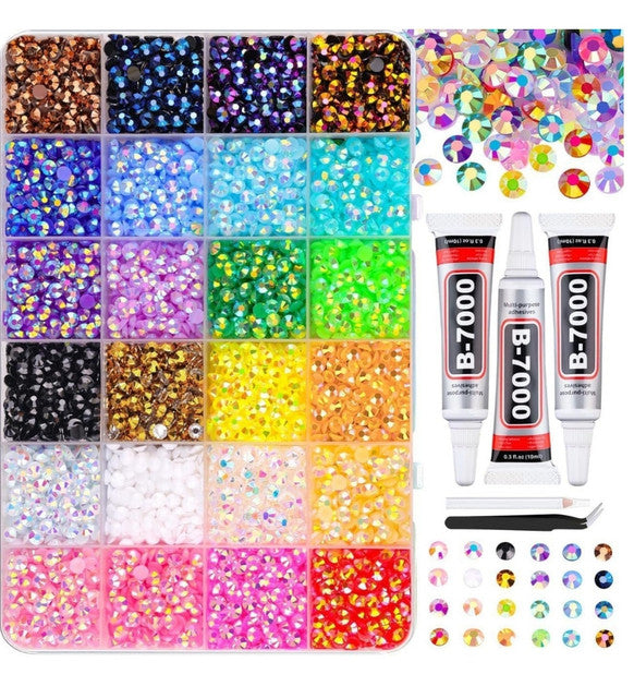 Generic Resin Nail Art Rhinestones Bedazzling Kit (Multicolor)