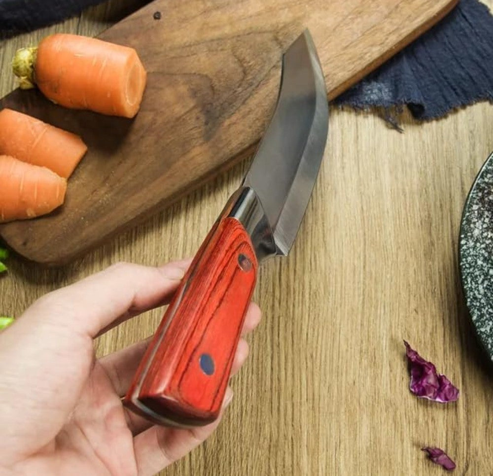 Generic Stainless Steel Chef Knife With Cover (Silver)