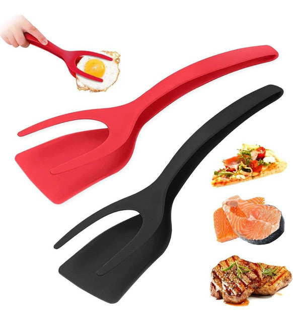 Generic Silicone 2-In-1 Kitchen Spatula (Multicolor)