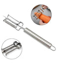 Stainless Steel 3-In-1 Vegetable Peeler (Silver)
