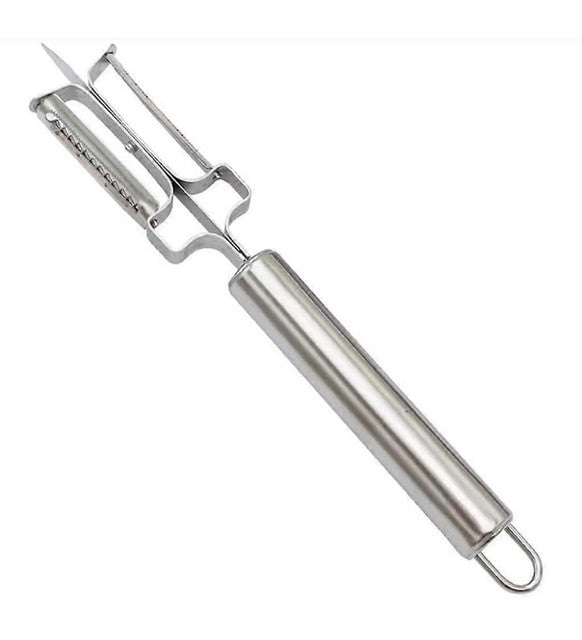 Stainless Steel 3-In-1 Vegetable Peeler (Silver)