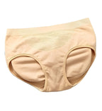 Nylon-Cotton Blend Women's Paded Panty Free Size (Beige-Black)