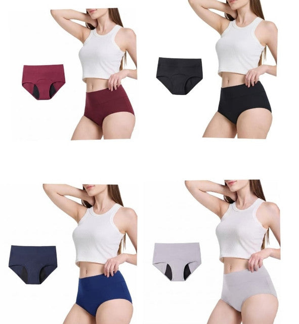 Cotton Women's Period Panty S To 2XL (Multicolor)