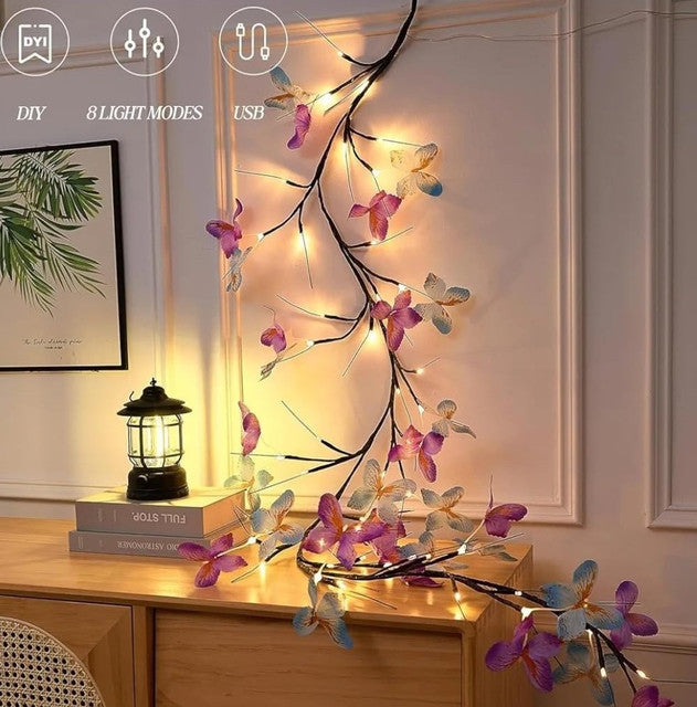 Generic Plastic Butterfly Tree Light (Multicolor)