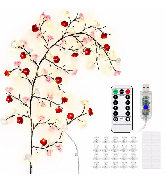 Generic Plastic Rose Tree Light (Multicolor)